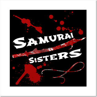 Samurai Sisters | Movie Splatter Blood Sword White Posters and Art